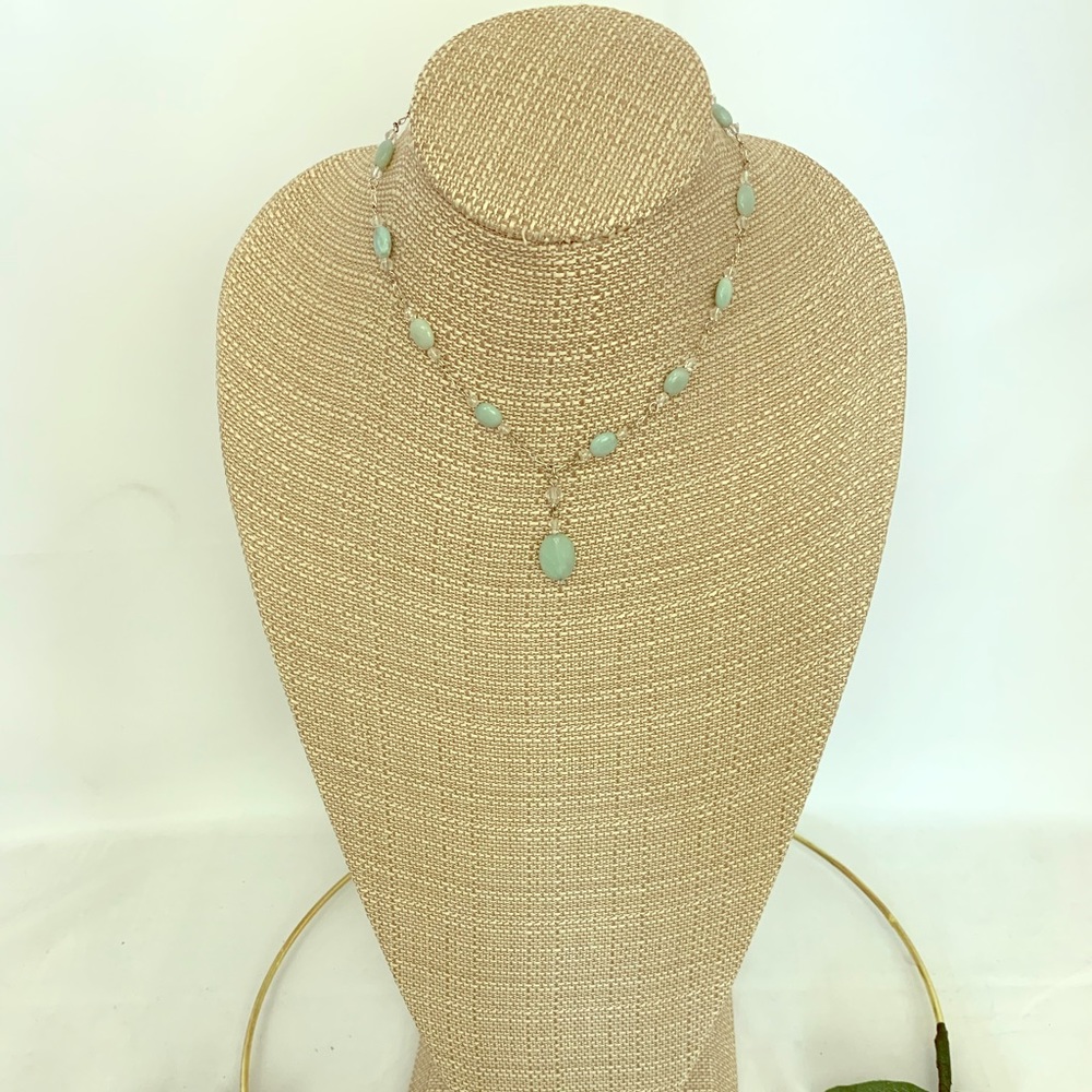 90’s mint green necklace